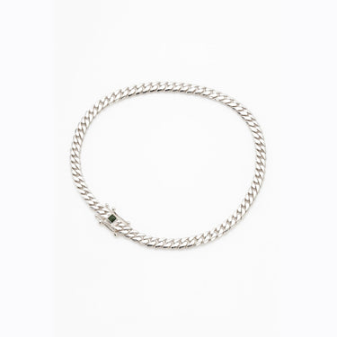 999 Silver Miami Cuban Chain – Onyx Clasp 6mm / 55cm
